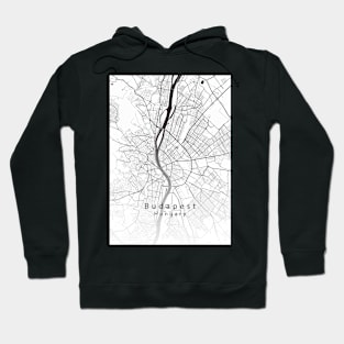 Budapest Hungary City Map Hoodie